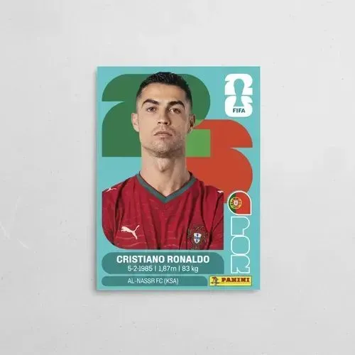 Figurinha Cristiano Ronaldo - Portugal Nº 15 - Copa do Mundo 2026 - ORIGINAL!!!