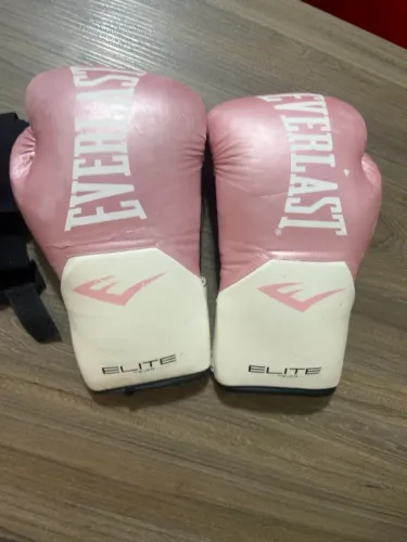 Kit Luva Everlast Elite Pro Style 12 oz + Bandagens e Estojo