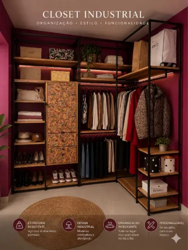 CLOSET INDUSTRIAL MODULAR COMPLETO