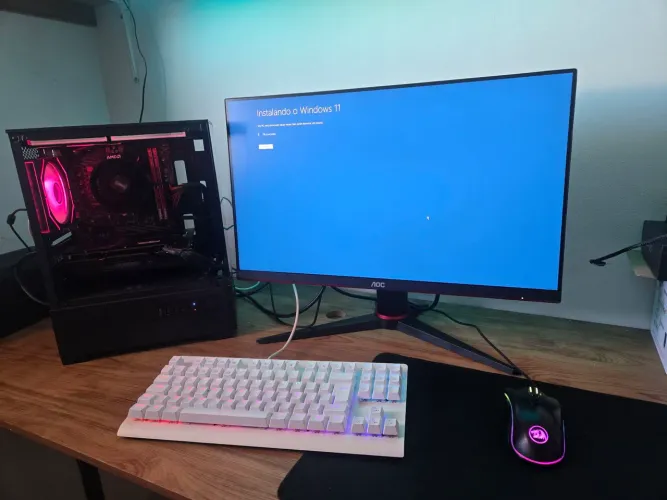 Pc Gamer Ryzen 5 5500 / 16gb RAM DDR4 / RTX 2060 Super 8gb + MONITOR,TECLADO,MOUSE,FONE
