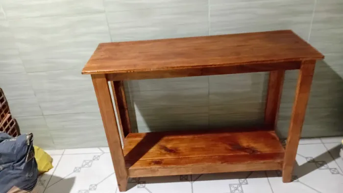 Mesa de madeira pura para TV de 43 a 50polegada