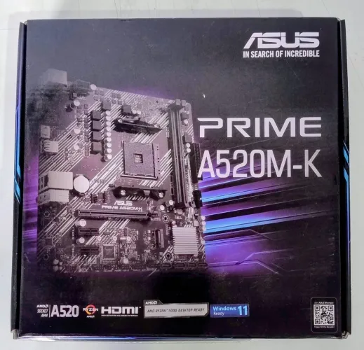 PLACA MÃE ASUS PRIME A520M-K