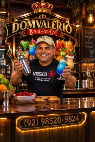 Churrasqueiro e Bar man em seu evento