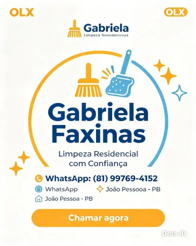 Faxina e limpeza residencial-atendemos todas João pessoa PB e toda região com confiança