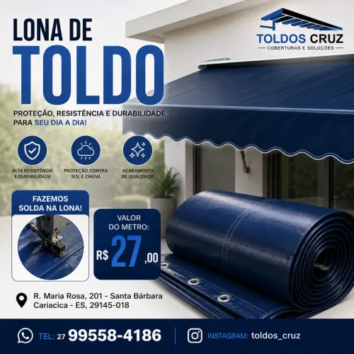 Lona para Toldo | Venda por Metro e Solda de Lona