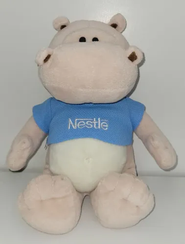Boneco em Pelucia Promocional Filhotes Nestle Hipopotamo Galera Animal 2010