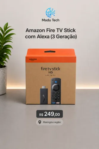 Amazon Fire TV Stick com Alexa (3 Geração)