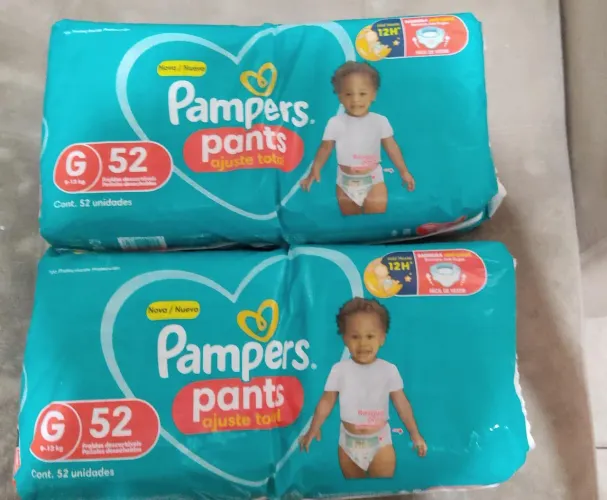 02 PCT - Fralda Pampers pants (shortinho) G