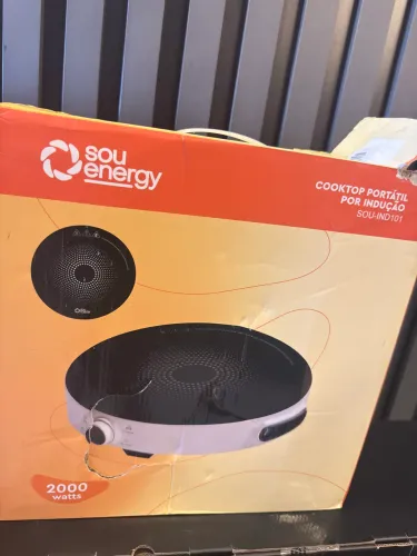 Fogão por indução portátil 1 boca 2000w lacrado