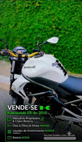 Kawasaki Er6n impecável  com ABS