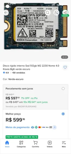 SSD 512GB NVME