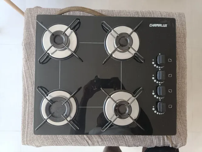 Cooktop Chamalux 4 Bocas Vidro Temperado - Funcionando Perfeitamente