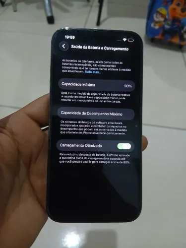 Iphone 13 pro bateria original vai fazer 1 ano bateria nao baixou 1%