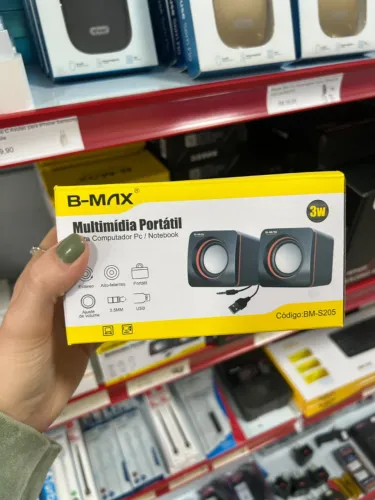 Mini caixinha de som com fio para PC notebook TV