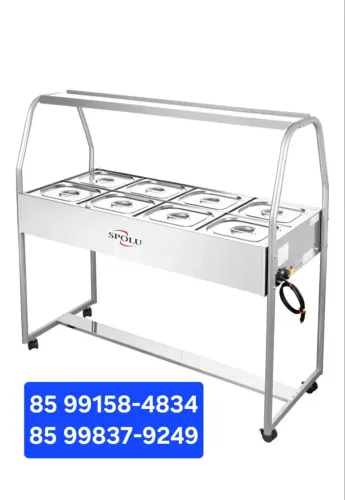 Buffet selfservice eletrico 8 cubas para vender logo