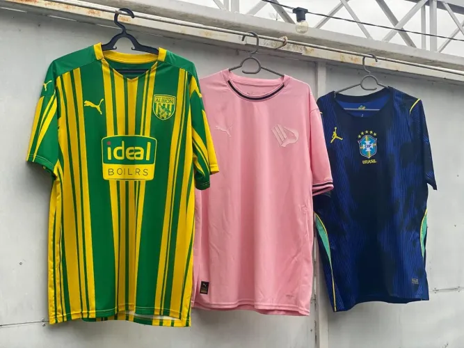 Kit 3 Camisas Futebol XL - West Brom + Brasil + Puma Rosa - Excelente Estado
