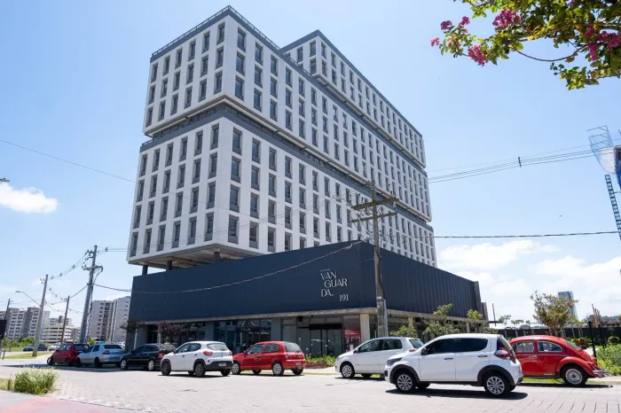 Sala comercial para locação no Parque Una Edifício Vanguarda, moderna e sofisticada, com