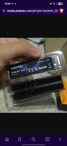 NVME 1TB Kootion para PC/Notebook/PS5