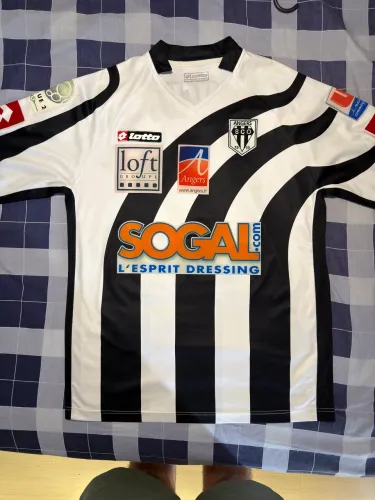 Camisa Angers SCO 2008/09 #10 Vinicius Reche Player Issue Manga Longa Lotto