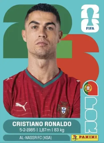 Figurinha Cristiano Ronaldo Album Copa do Mundo Panini 2026 Original