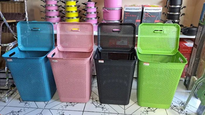 CESTO DE ROUPA RATAN 72 LITROS <br><br>`72 LITROS`<br><br>_VALOR: 120R$?_<br>_CARTÃO: 140 R$?_