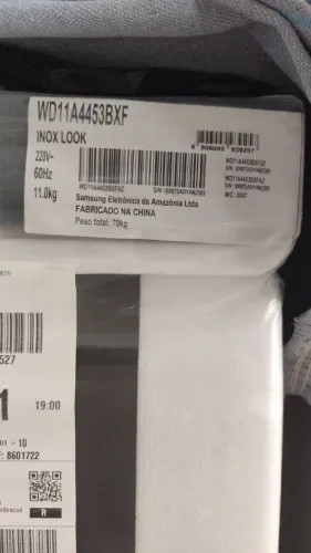 MÁQUINA DE LAVAR NOVA- LAVA E SECA SAMSUNG