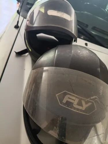 Capacete usado 