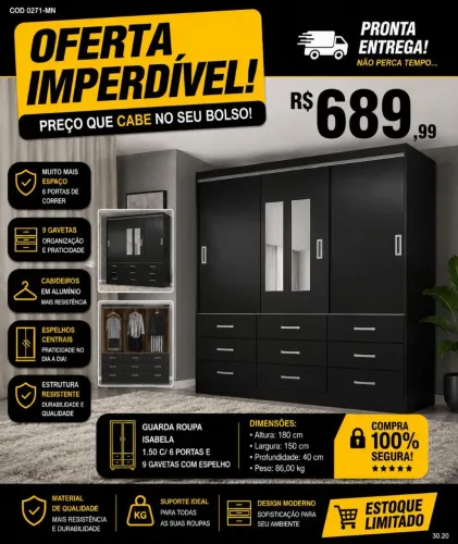 Guarda Roupa Isabela