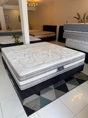 COLCHÃO SUPER KING NOVO COM BASE - Entrego! 