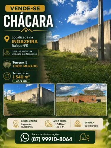 Chácara a venda em Buique/pe