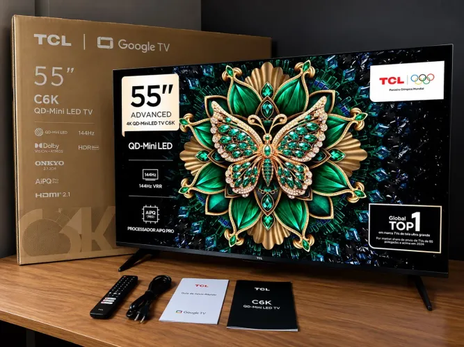 TV TCL Mini-led 55 c6k PARA HOJE