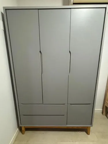 Armário quarto MDF Cinza