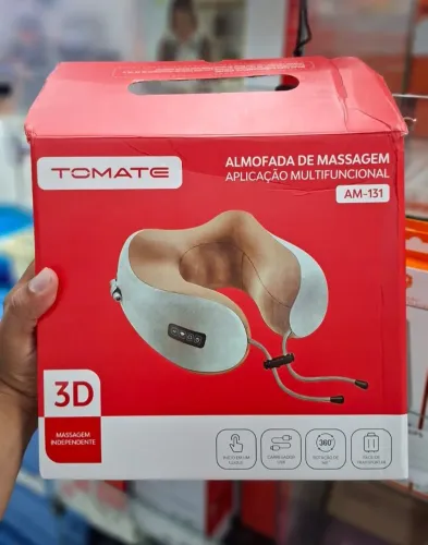 Massageador muscular pescoço almofada 3d - entrega em slz e região