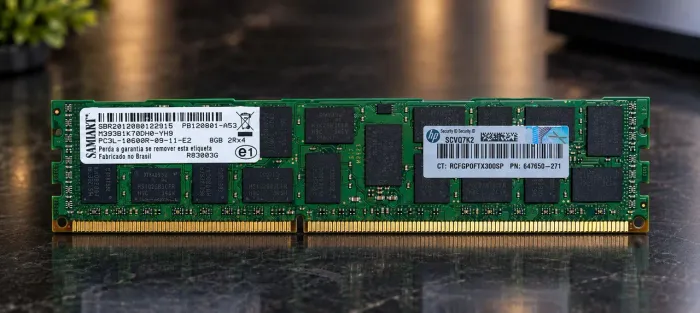 Kit 10 Memórias RAM 8GB DDR3 1333MHz Samsung Smart HP