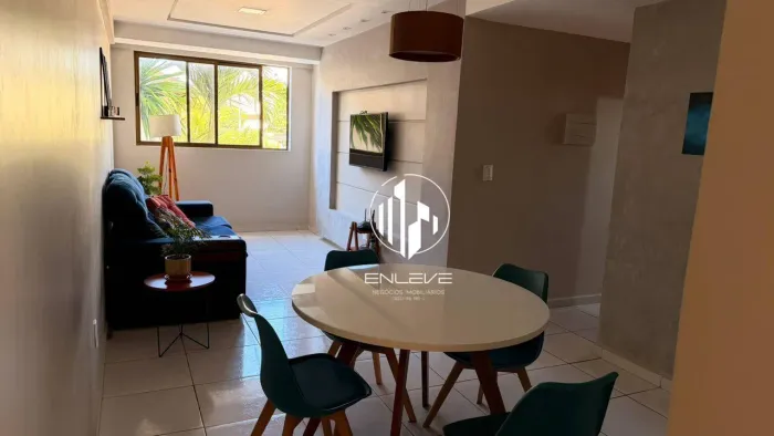 Apartamento mobiliado com 03 quartos no Altiplano