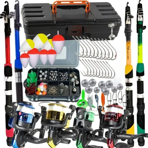 Mega kit de pesca completo 