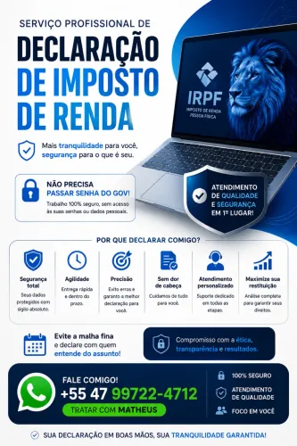 ? Declare seu Imposto de Renda com Segurança e Praticidade!
