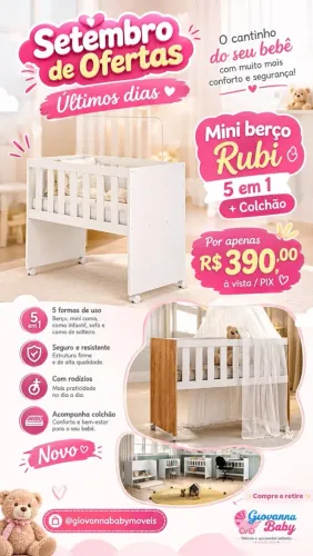 Mini berço Novo