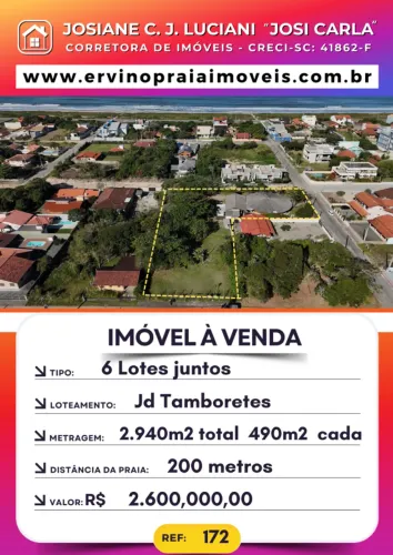 Lote para Venda em São Francisco do Sul, praia do Ervino