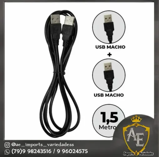 Cabo USB x USB