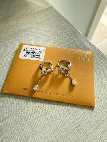 Brincos Moissanite preço de atacado