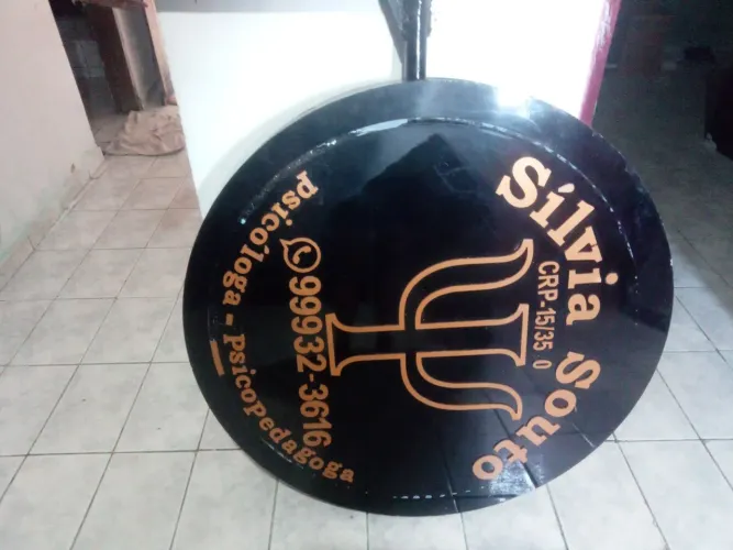 Placa grande para comércio 