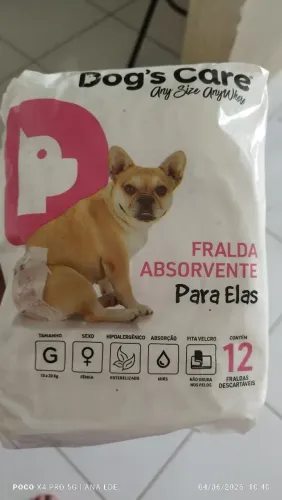 Fralda descartável Fêmea G 12 unidades 