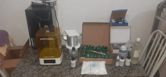 Kit Impressora 3d Elegoo Mars 5 Ultra E Wash Cure Anycubic - Preto (Usado)