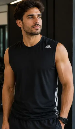 Camiseta da Adidas Preta tamanho G, bonita, original, bem confortável e macia, moderna.