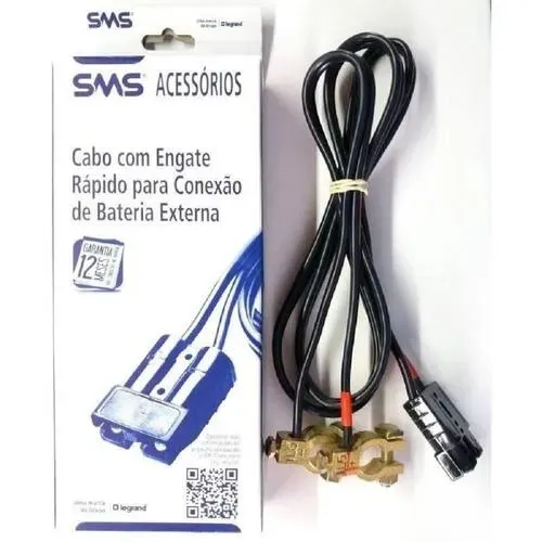 Cabo C/ Engate Rápido P/ Conexão De Bateria Externa SMS 1.5m