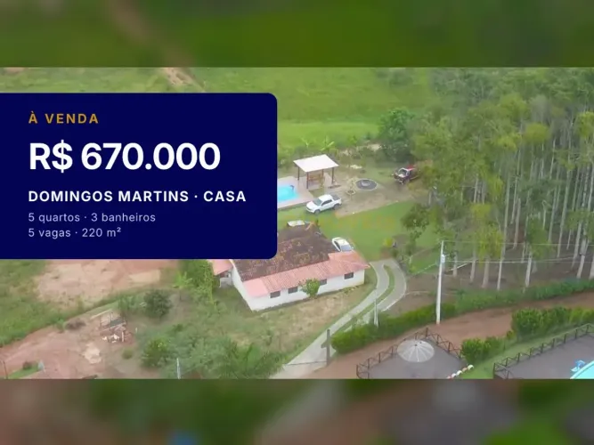 Incrível Casa com Piscina e Natureza em Domingos Martins
