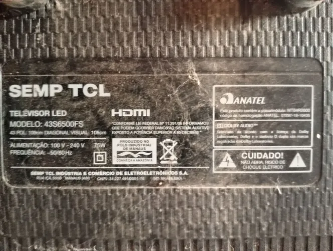 Smart tv TCL 43