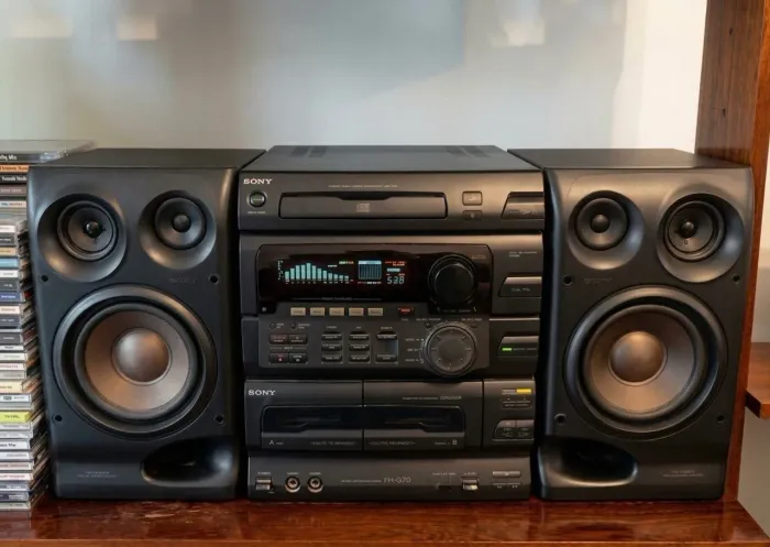 Aparelho De Som Sony System FH-G70 Vintage Com Caixas Estéreo