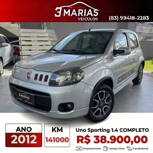 Fiat Uno Sporting 1.4 EVO Fire Flex 8V 4P 2012